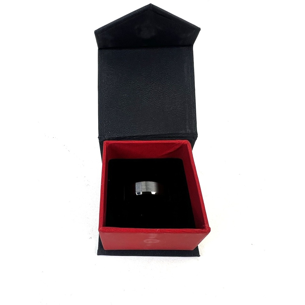 Thorsten Wedding‎ Band Ring Yorkshire Brushed Finish Black Ceramic 8mm Size 9